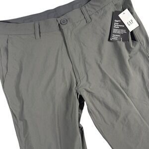 GapFit Drive Performance Pants Men's 32x34 Grey Golf Outdoors Water Resistant